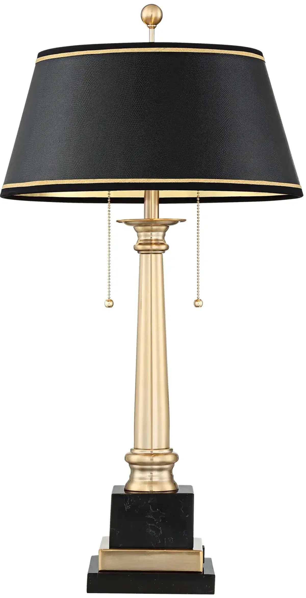 Barnes and Ivy Georgetown 28 1/2" Brass Traditional Lamp with USB Port