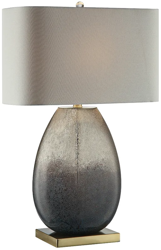 Crestview Collection Noah 29 1/2" High Modern Smoked Glass Table Lamp