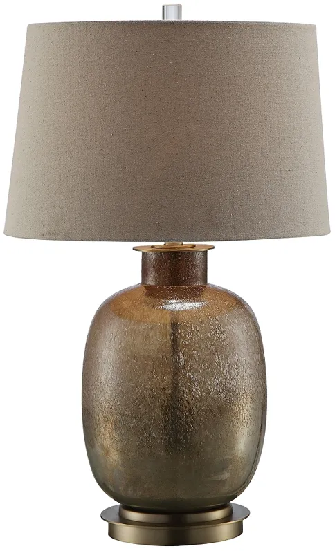 Charlotte Mastic Bronze Glass Table Lamp