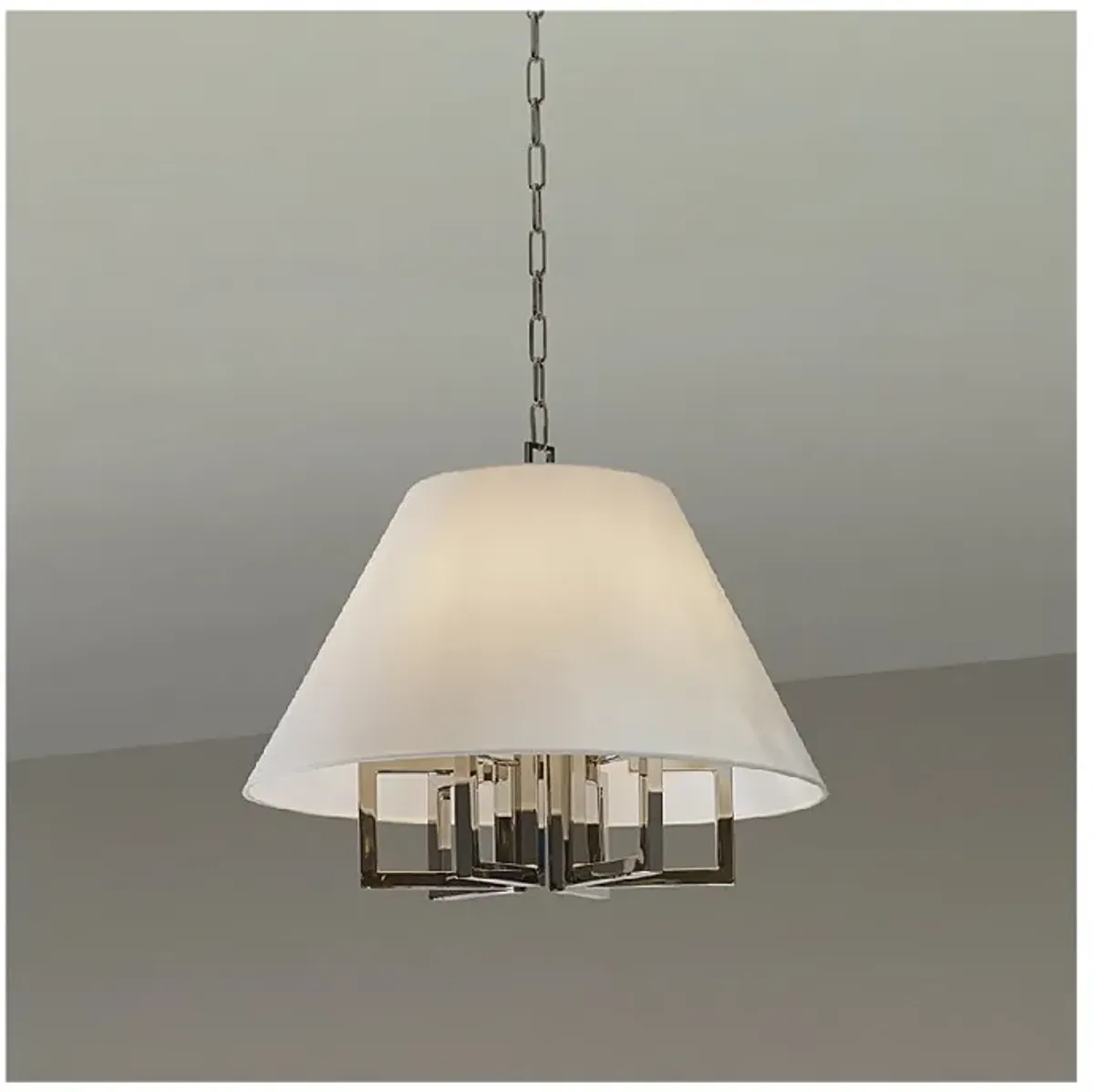 Crystorama Westwood 16" Wide Polished Nickel Chandelier