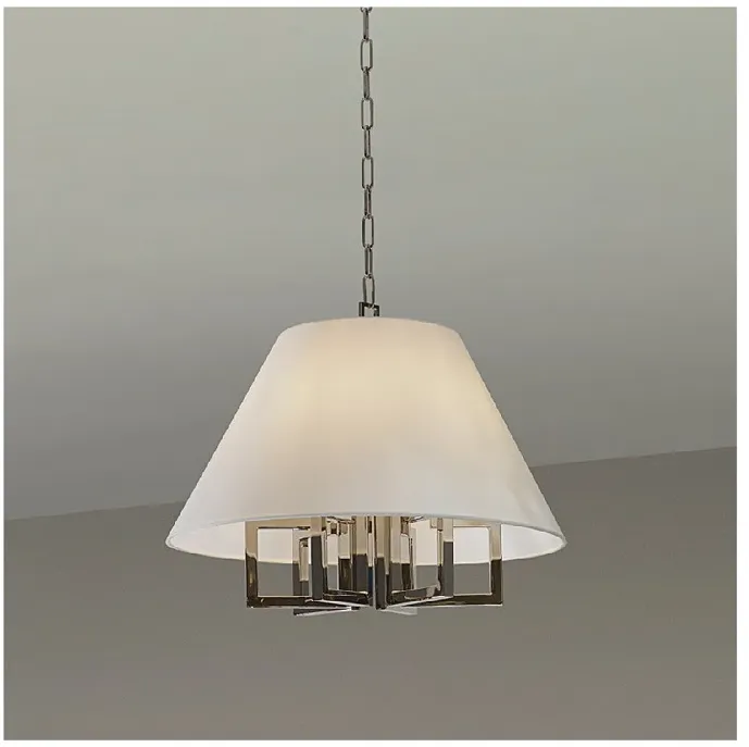 Crystorama Westwood 16" Wide Polished Nickel Chandelier