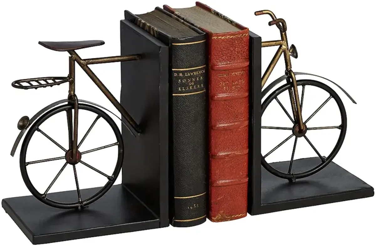 Vintage Bicycle Bookends Set