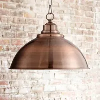 Franklin Iron Works Southton 13 1/4" Wide Copper Dome Pendant Light