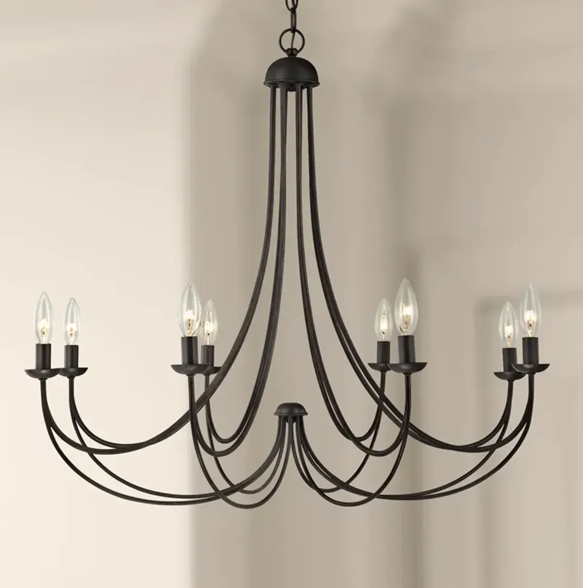 Quoizel Mirren 32" Wide Imperial Bronze 8-Light Candelabra Chandelier