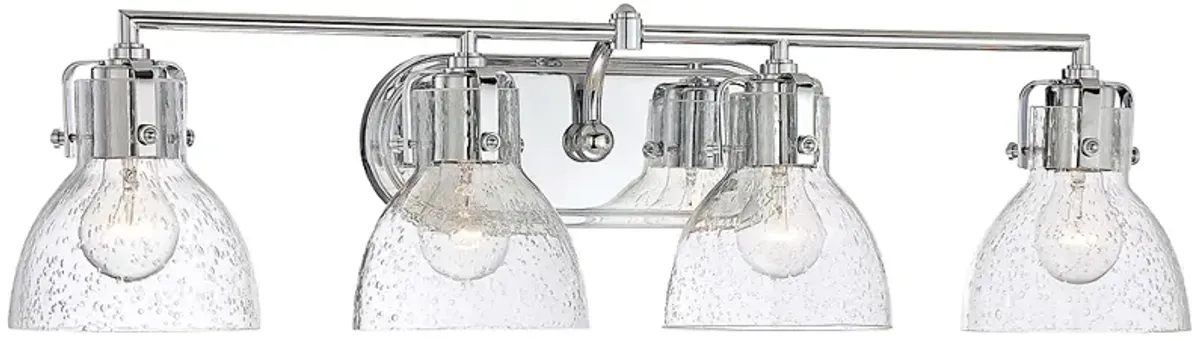 Northridge 31 1/2" Wide Chrome 4-Light Bath Light