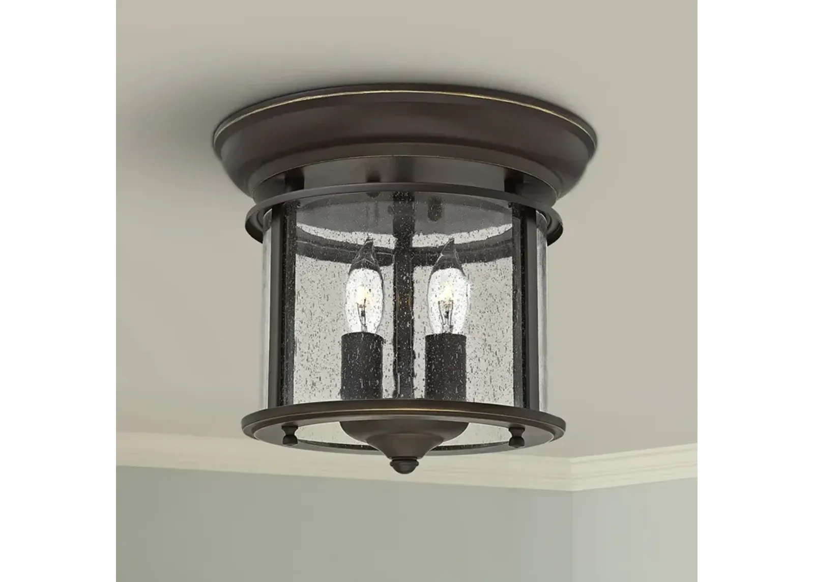 Hinkley Gentry 9 1/2" Wide Olde Bronze Ceiling Light