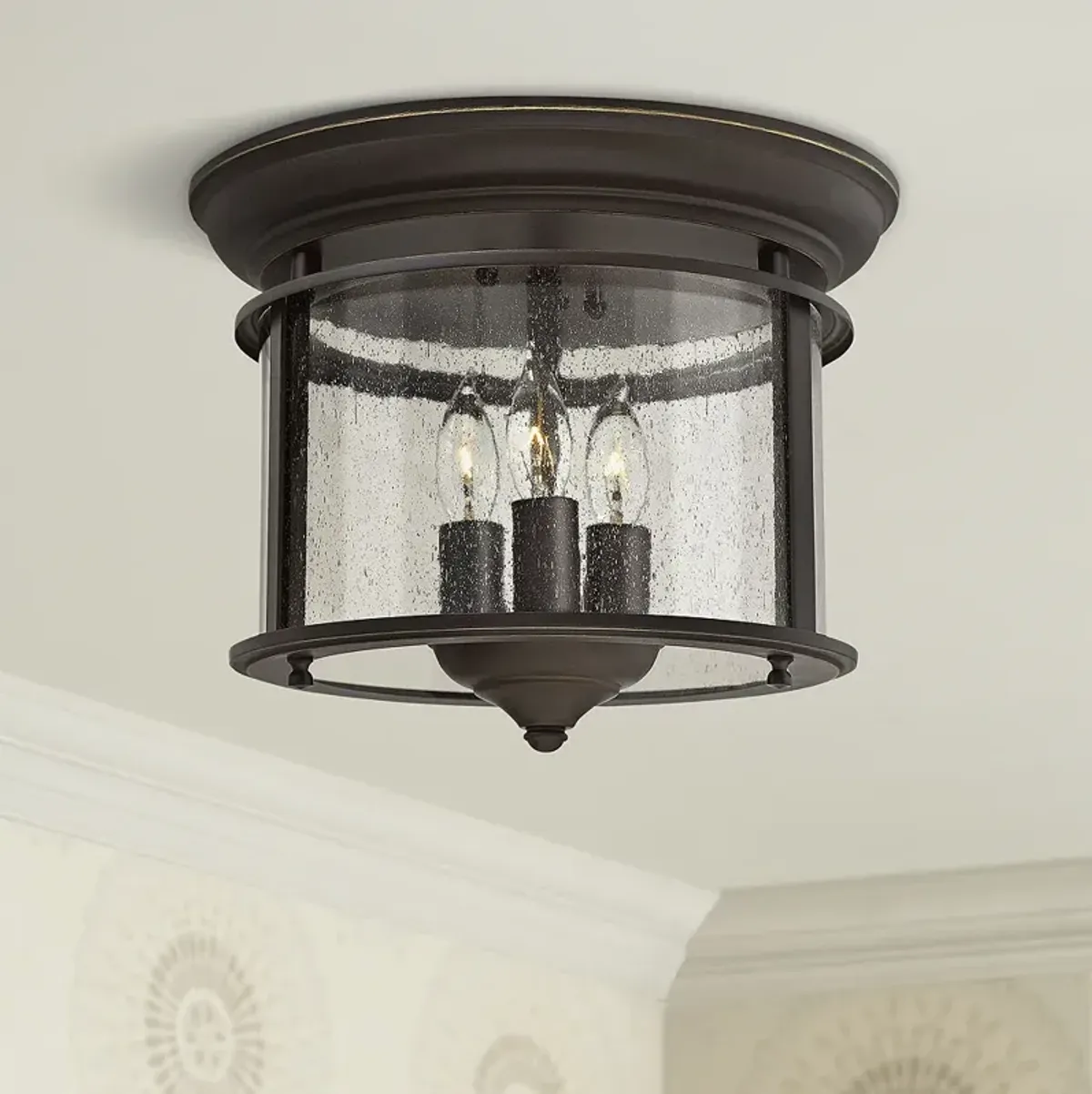 Hinkley Gentry 9 1/2" Wide Olde Bronze Ceiling Light