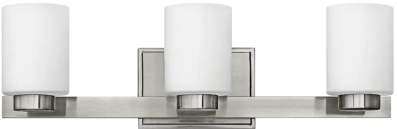 Hinkley Miley 21 1/2" Wide Brushed Nickel 3-Light Bath Light