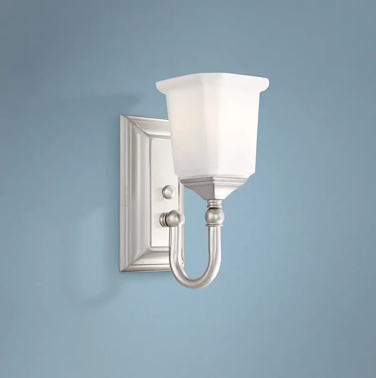 Quoizel Nicholas 10" High Brushed Nickel Wall Sconce