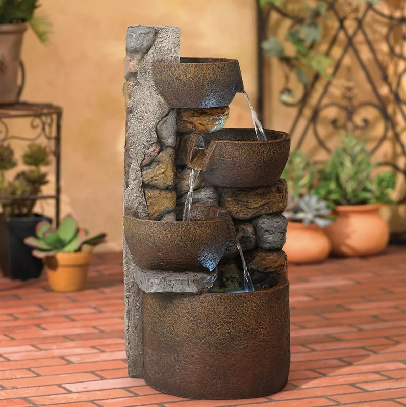 Ashmill Urn 29" High Rustic Garden Fountain