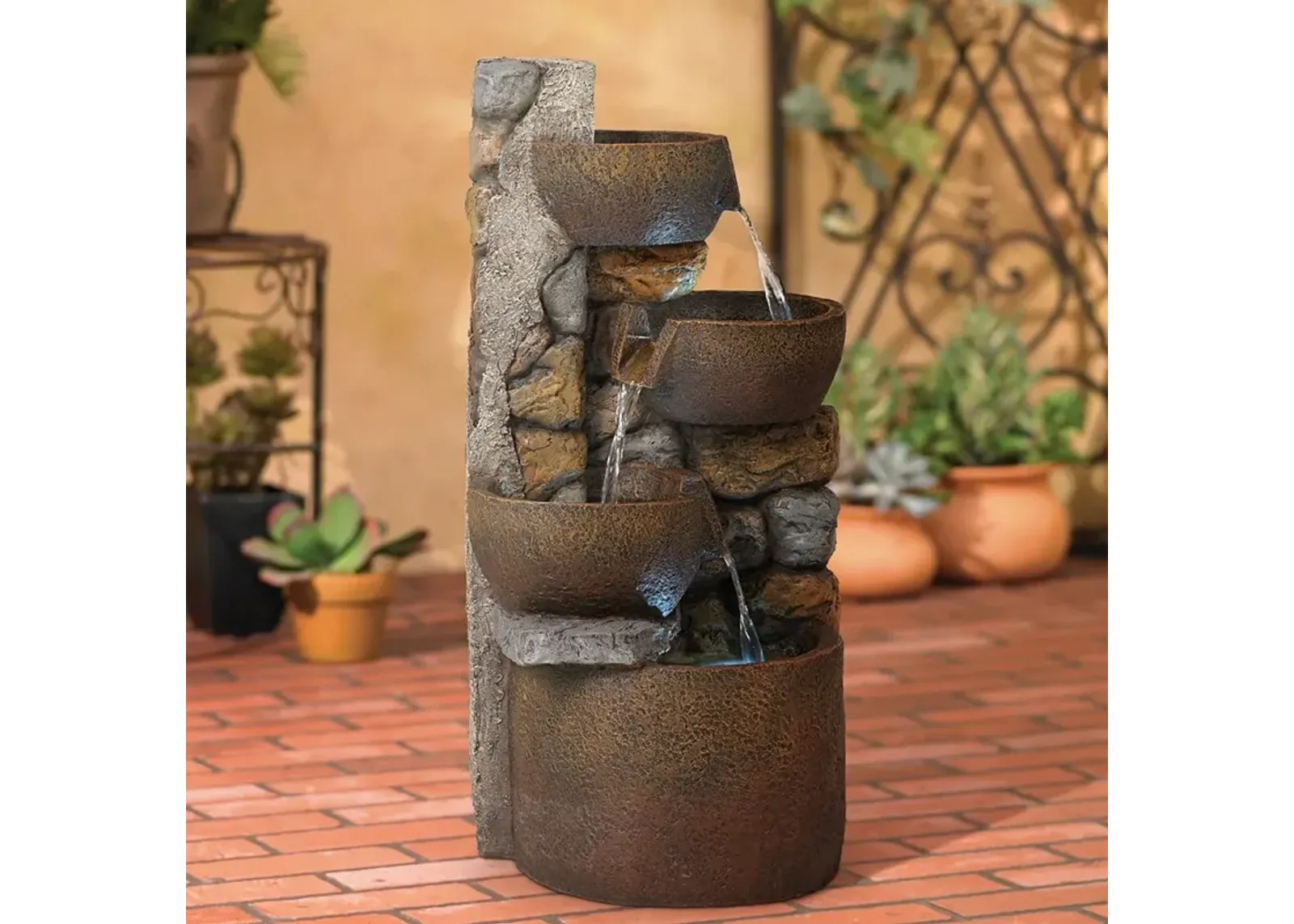 John Timberland Ashmill Urn 29" High Rustic Garden Fountain