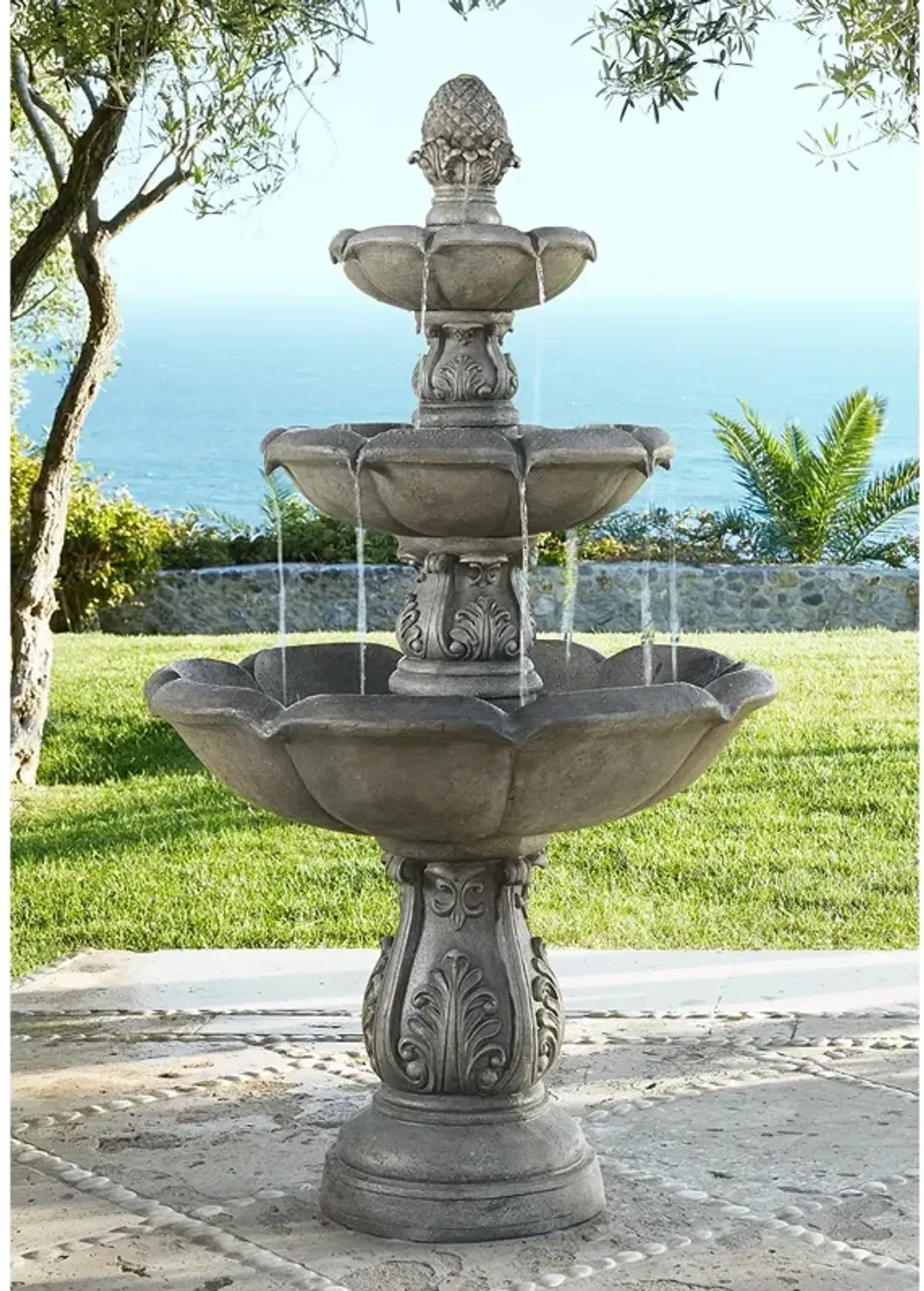 Browning Three-Tier 65" High Traditional Fountain