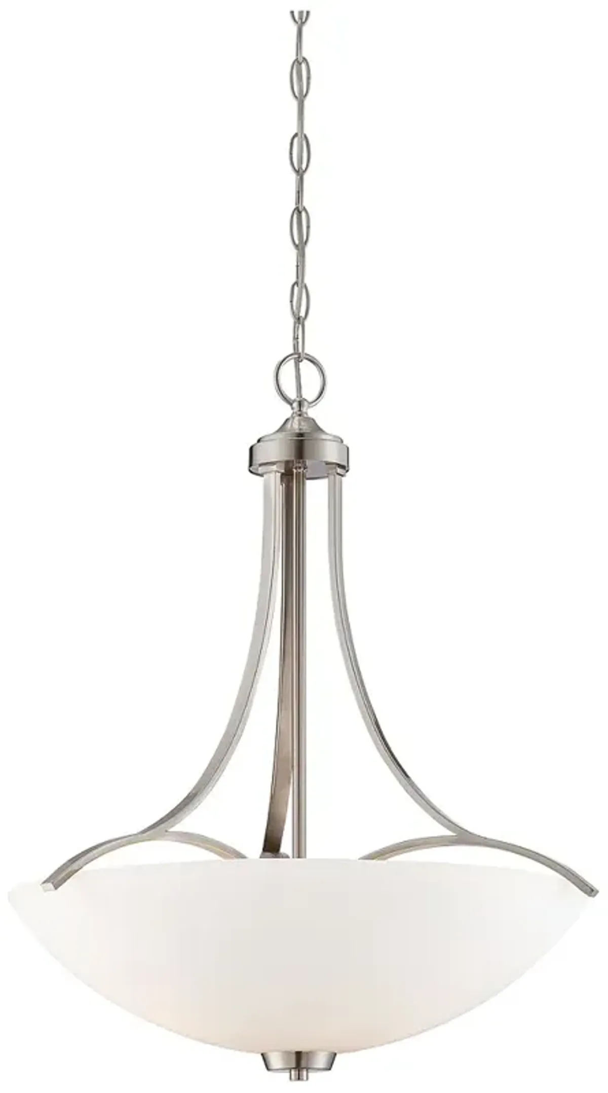 Minka Overland Park 21 1/2" Wide Brushed Nickel 3-Light Pendant