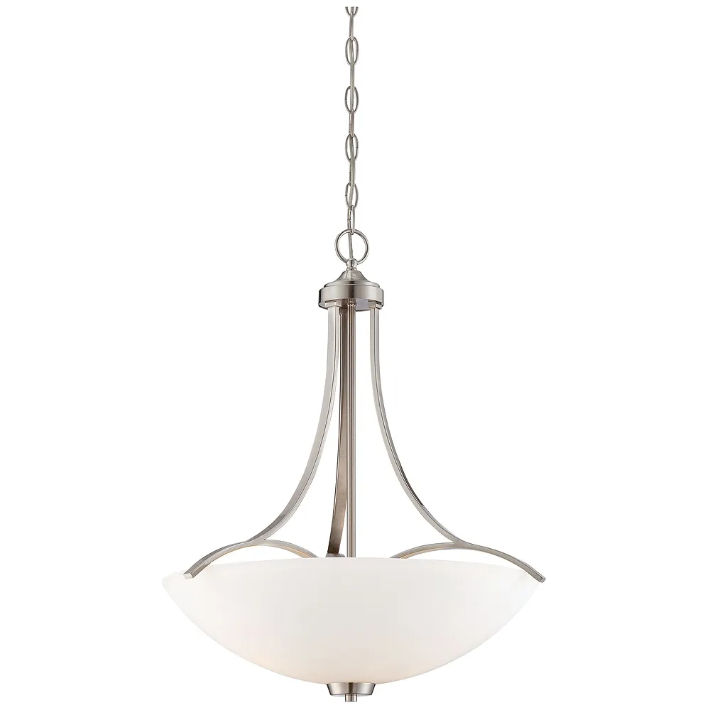 Minka-Lavery  Overland Park Brushed Nickel 3-Light Pendant