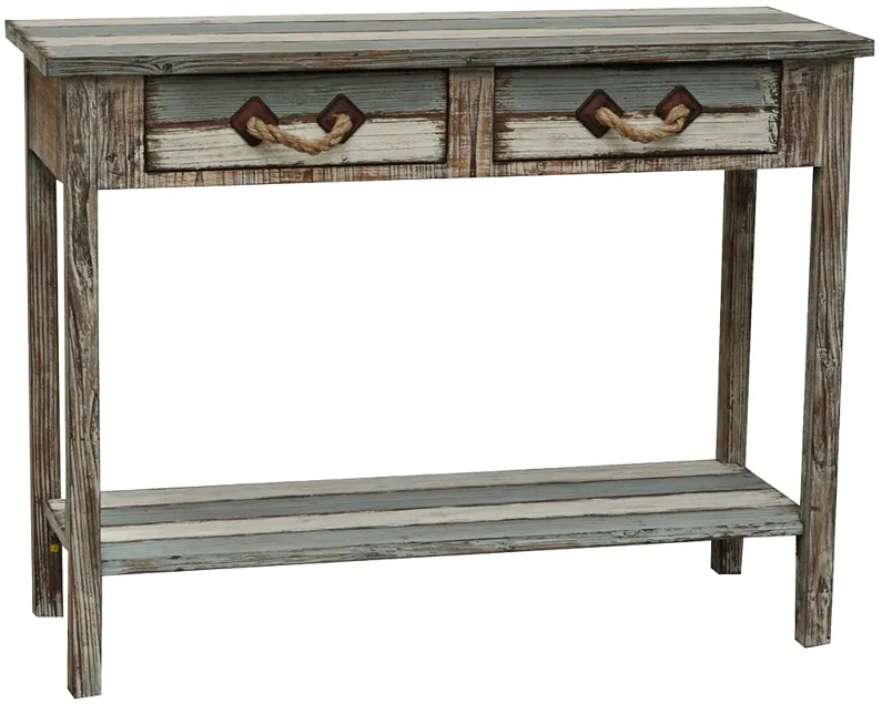 Crestview Nantucket Weathered Wood Console