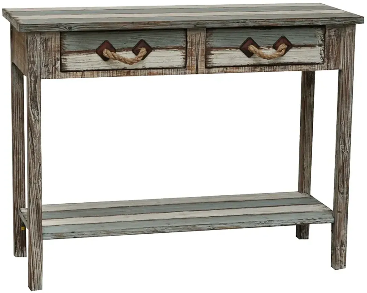 Crestview Nantucket Weathered Wood Console