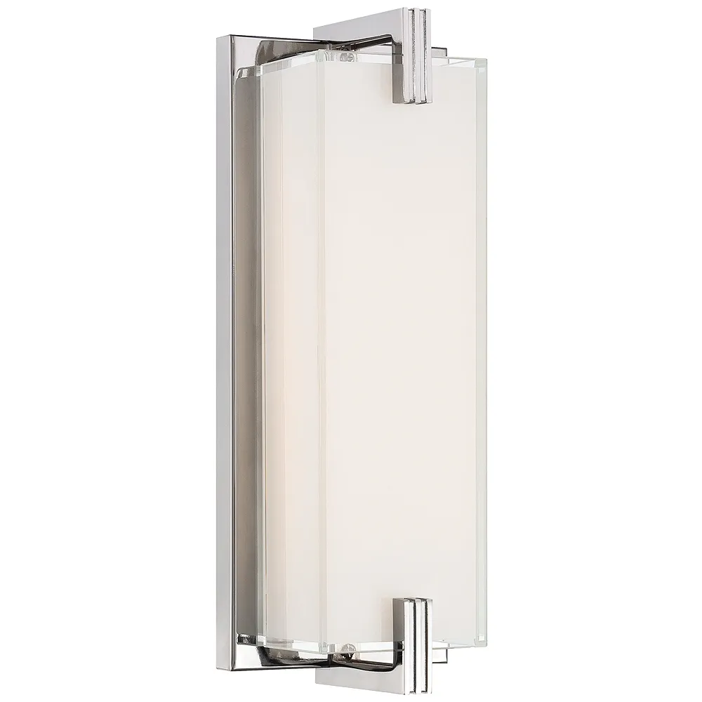 George Kovacs Cubism 1-Light LED Chrome Wall Sconce