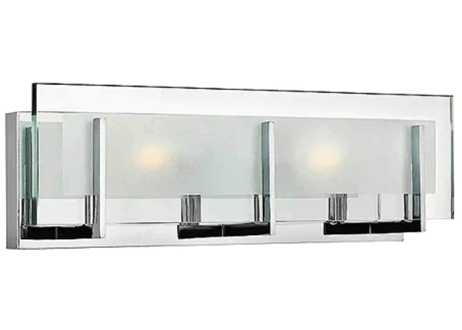 Hinkley Latitude 18" Wide Modern Chrome and Glass Vanity Bath Light