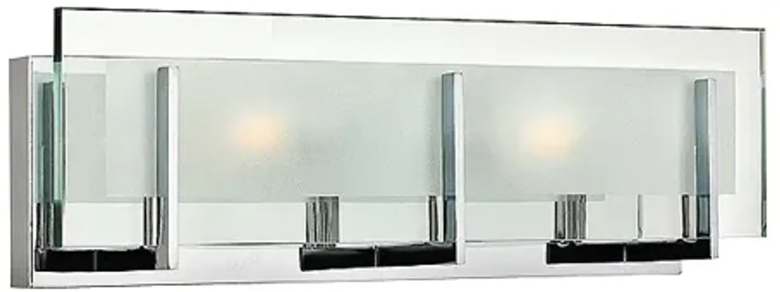 Hinkley Latitude 18" Wide Modern Chrome and Glass Vanity Bath Light