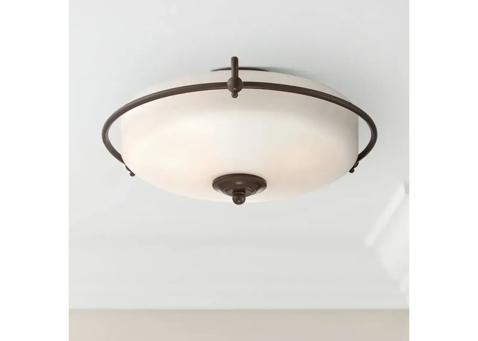 Quoizel Griffin Large Bronze Floating Ceiling Light