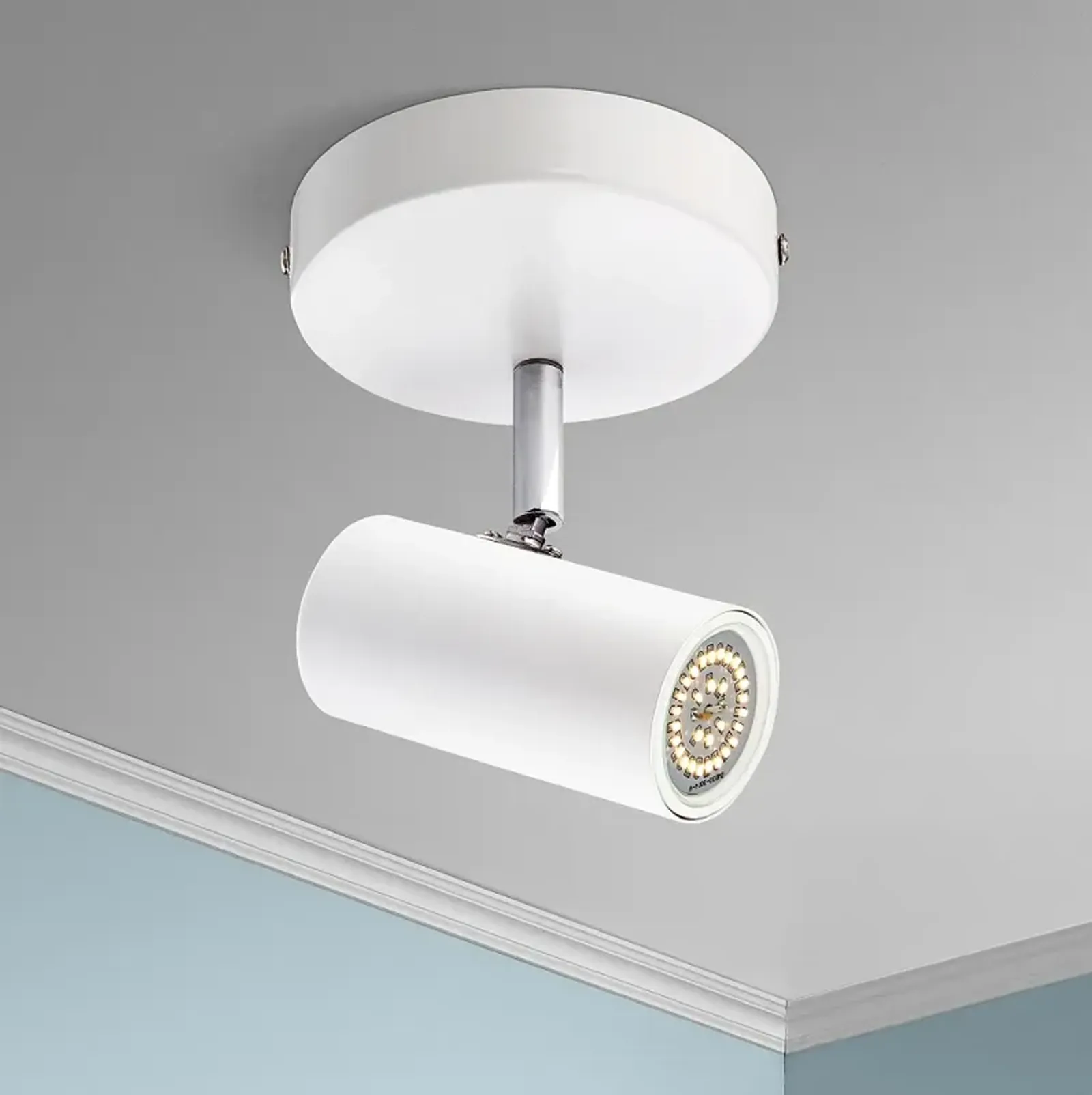 Galena 8" Wide White Finish LED Track Fixture by Pro Track