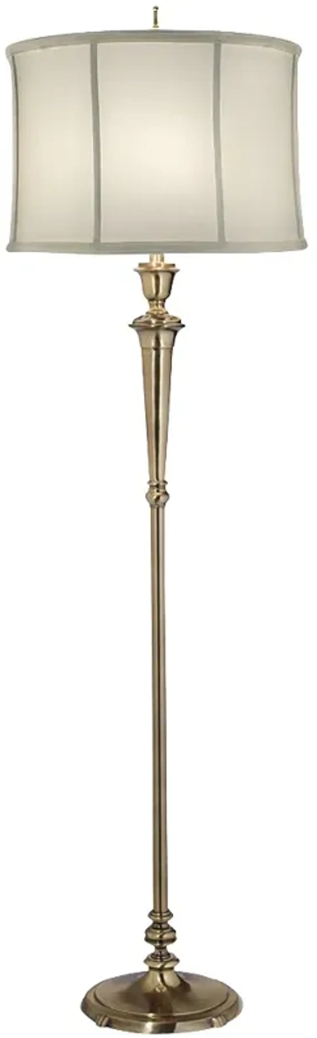 Stiffel 64" High Traditional Burnished Brass Floor Lamp