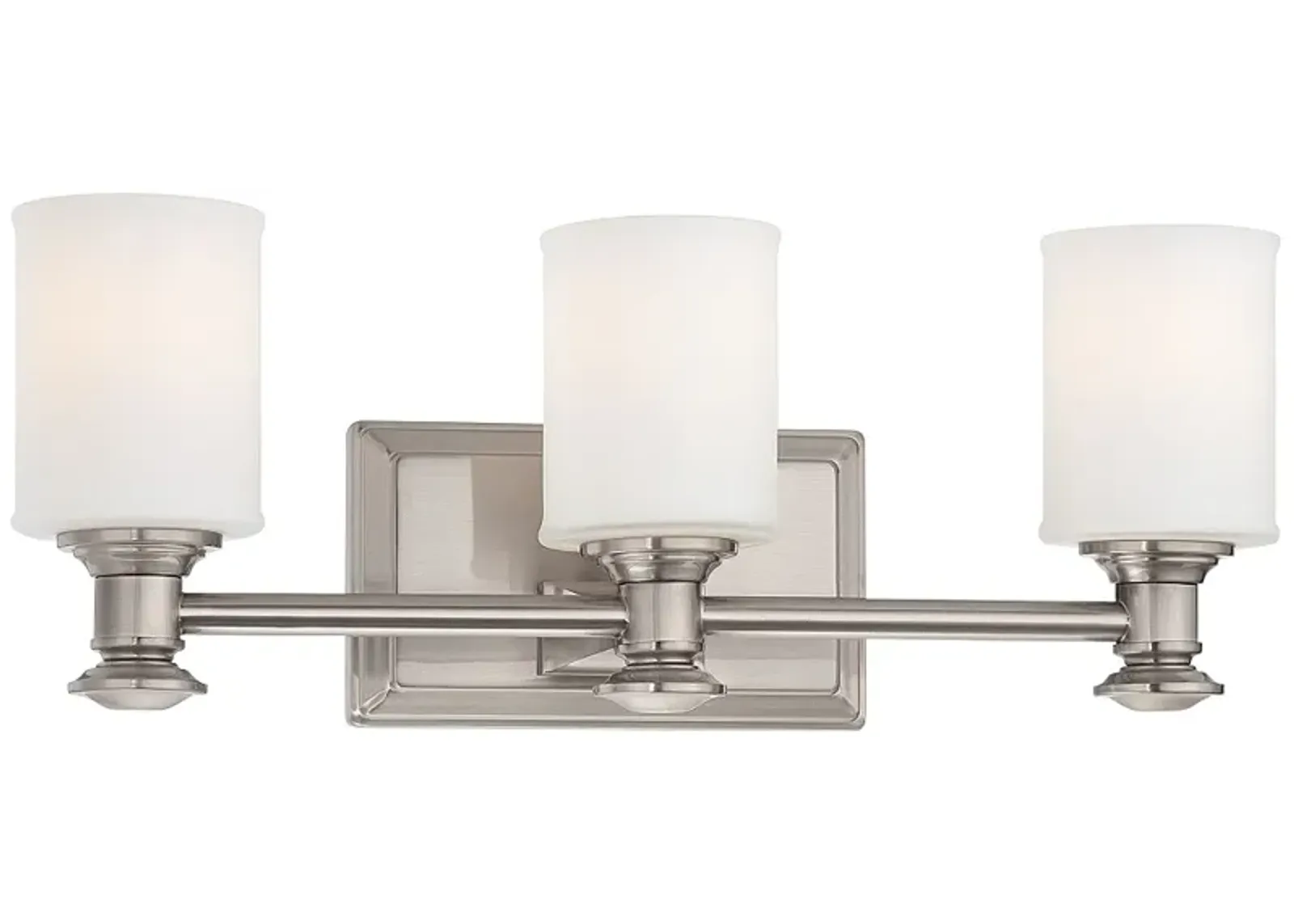 Harbour Point 19"W Brushed Nickel 3-Light Vanity Bath Light