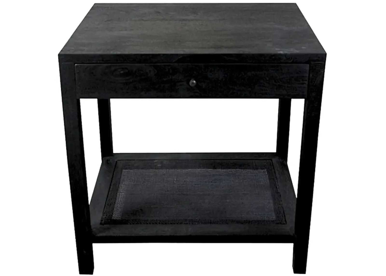 Crestview Collection Barbados Black Cane End Table