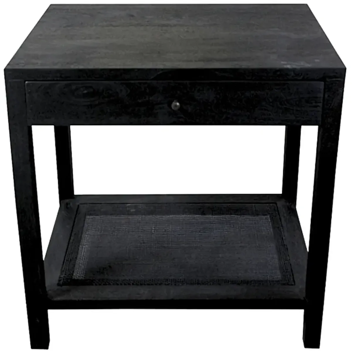 Crestview Collection Barbados Black Cane End Table