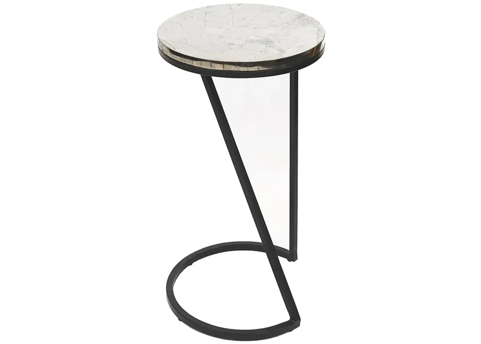 Crestview Collection Sullivan Silver Pyrite Accent Table