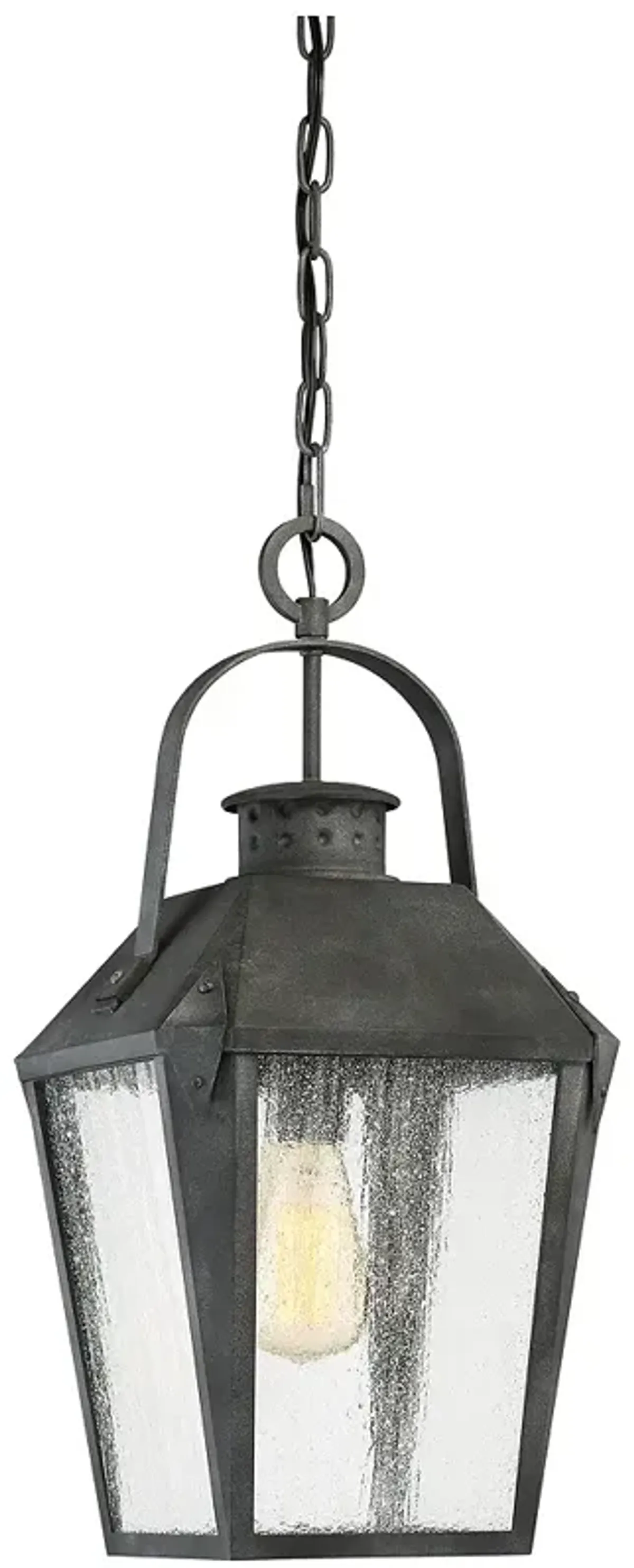 Carriage 1-Lt Mottled Black Mini Pendant