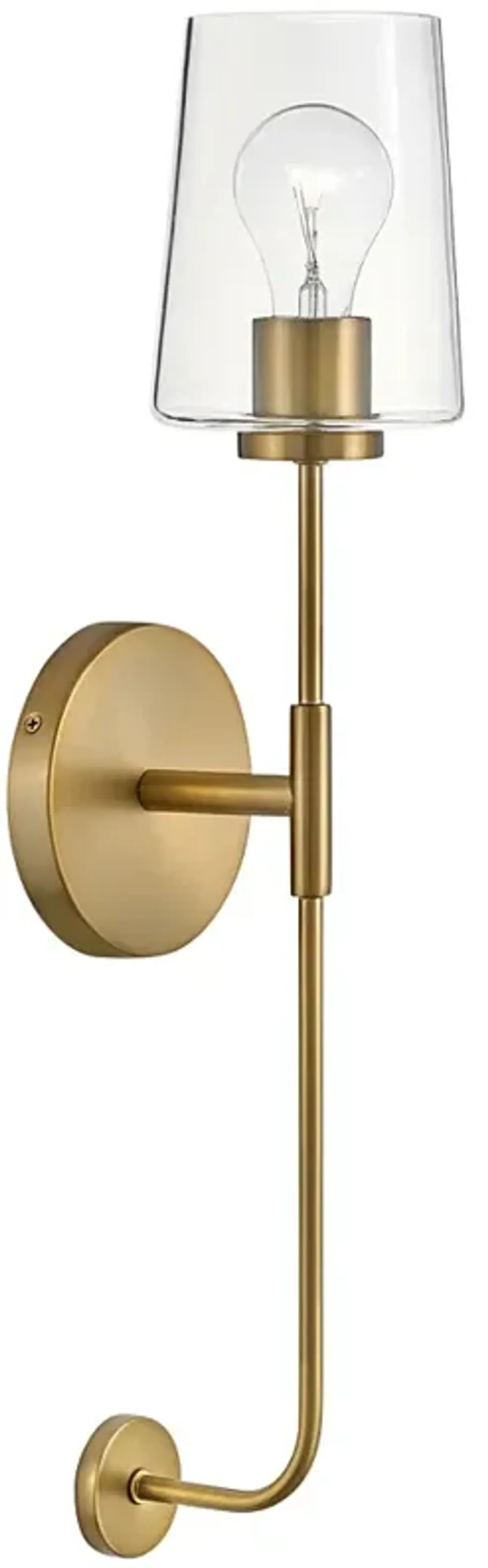 Lark-Kline Sconce-Single Light Tall Sconce-Lacquered Brass