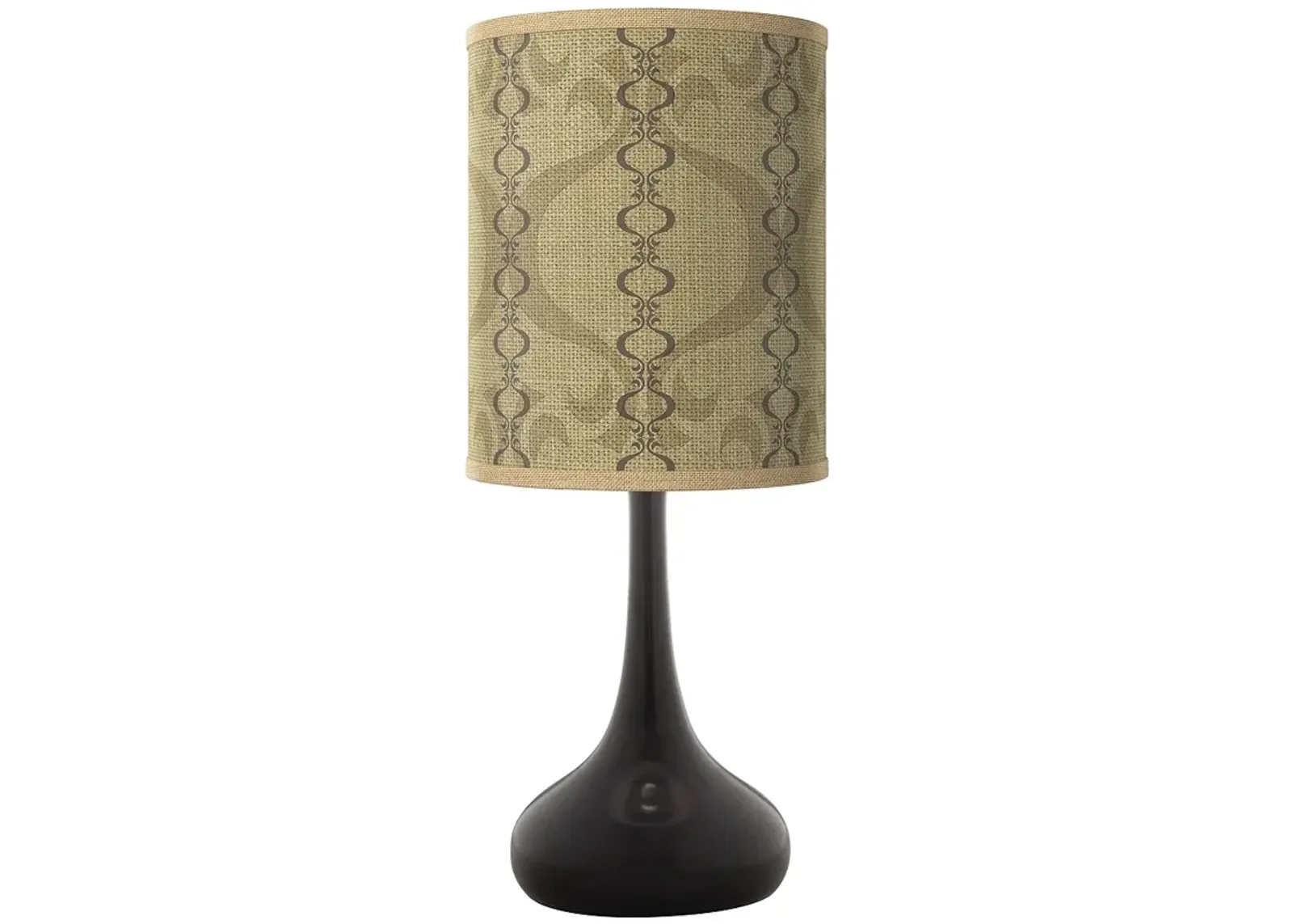 Colette Giclee Black Droplet Table Lamp