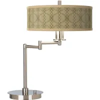 Colette Giclee Shade Modern Swing Arm LED Desk Lamp