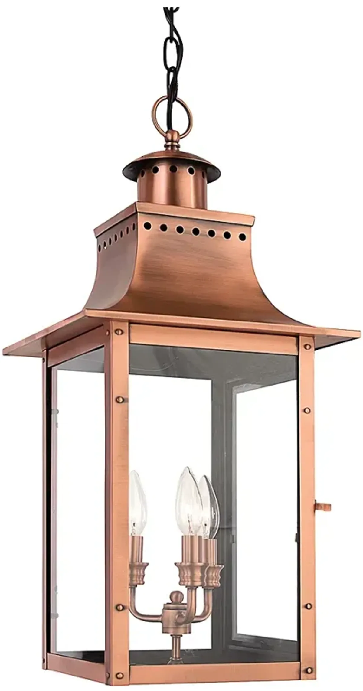 Chalmers 3-Lt Aged Copper Mini Pendant