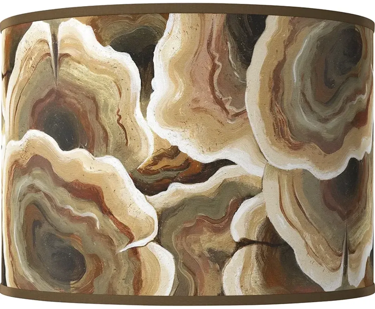 Ruffled Feathers Giclee Drum Lamp Shade 15.5x15.5x11 (Spider)