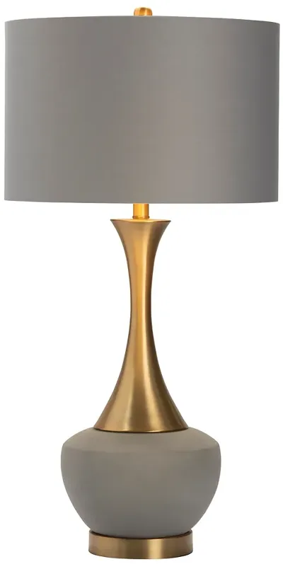 Crestview Collection Romia 34 1/2" Gray Modern Ceramic Table Lamp