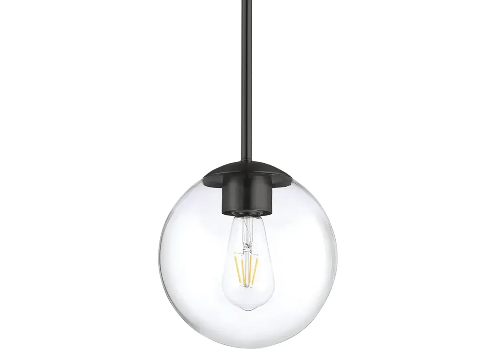 Minka Lavery  Auresa 1-light Coal Globe Mini Pendant to Semi-Flush