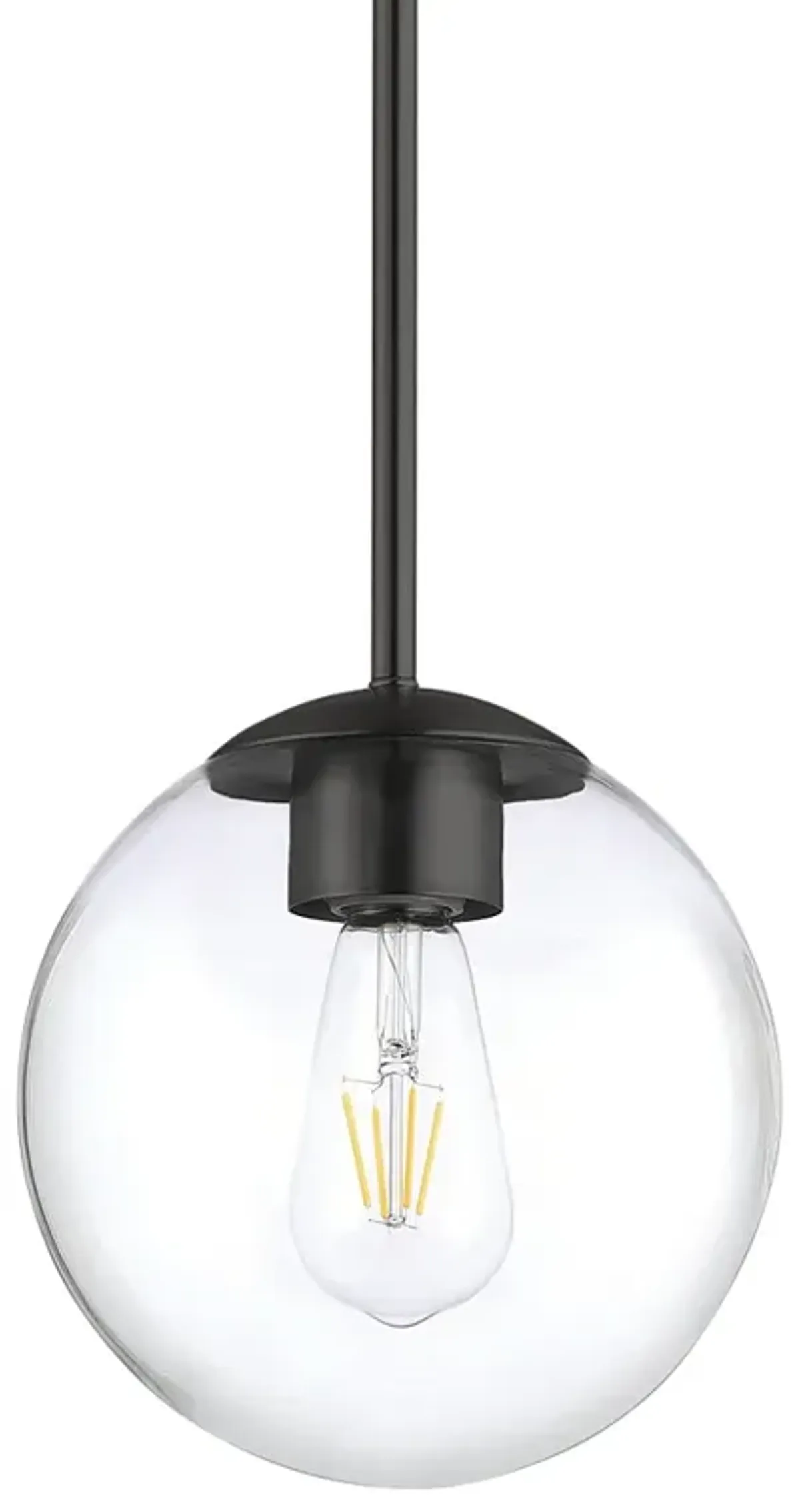 Minka Lavery  Auresa 1-light Coal Globe Mini Pendant to Semi-Flush