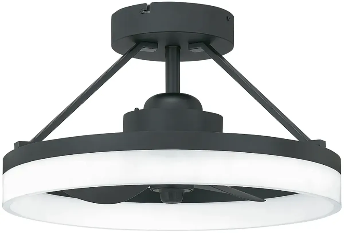 14" Quoizel Cohen Oil-Rubbed Fandelier LED Ceiling Fan with Remote