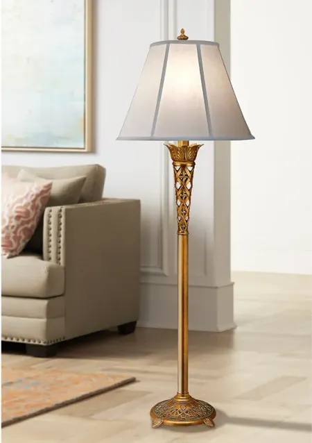 Stiffel McDermott 63" Traditional French Gold Floor Lamp