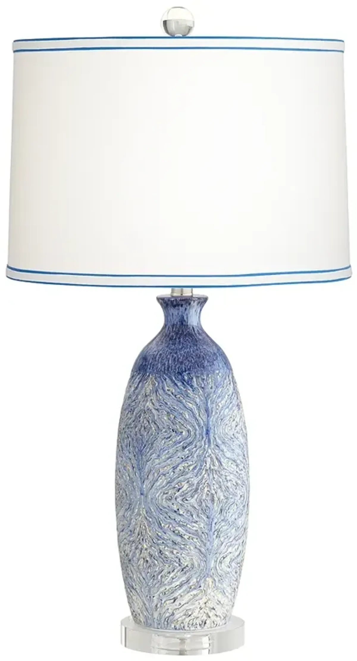 Pacific Coast Lighting Halsted 30" High Blue Ceramic Table Lamp