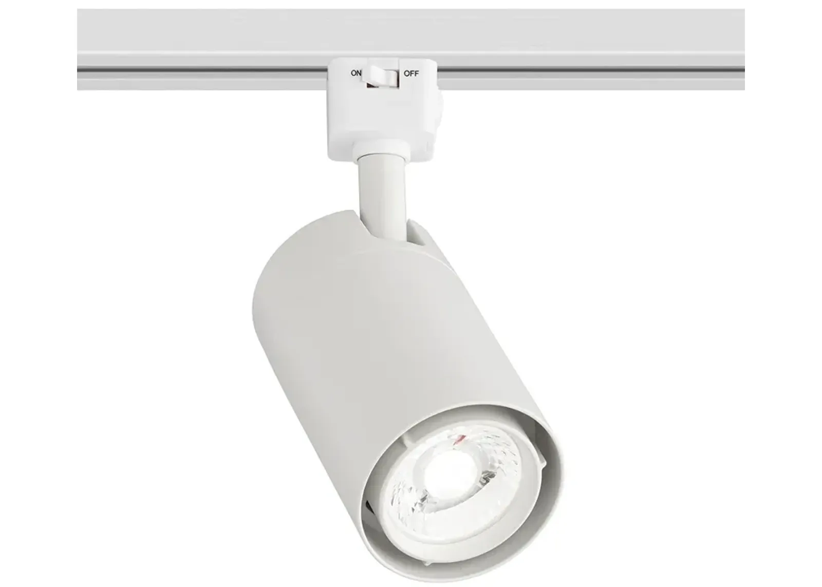 White Finish 15 Watt LED Cylinder Track Light Head for Juno Systems