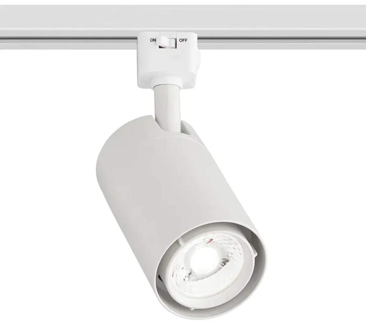 White Finish 15 Watt LED Cylinder Track Light Head for Juno Systems