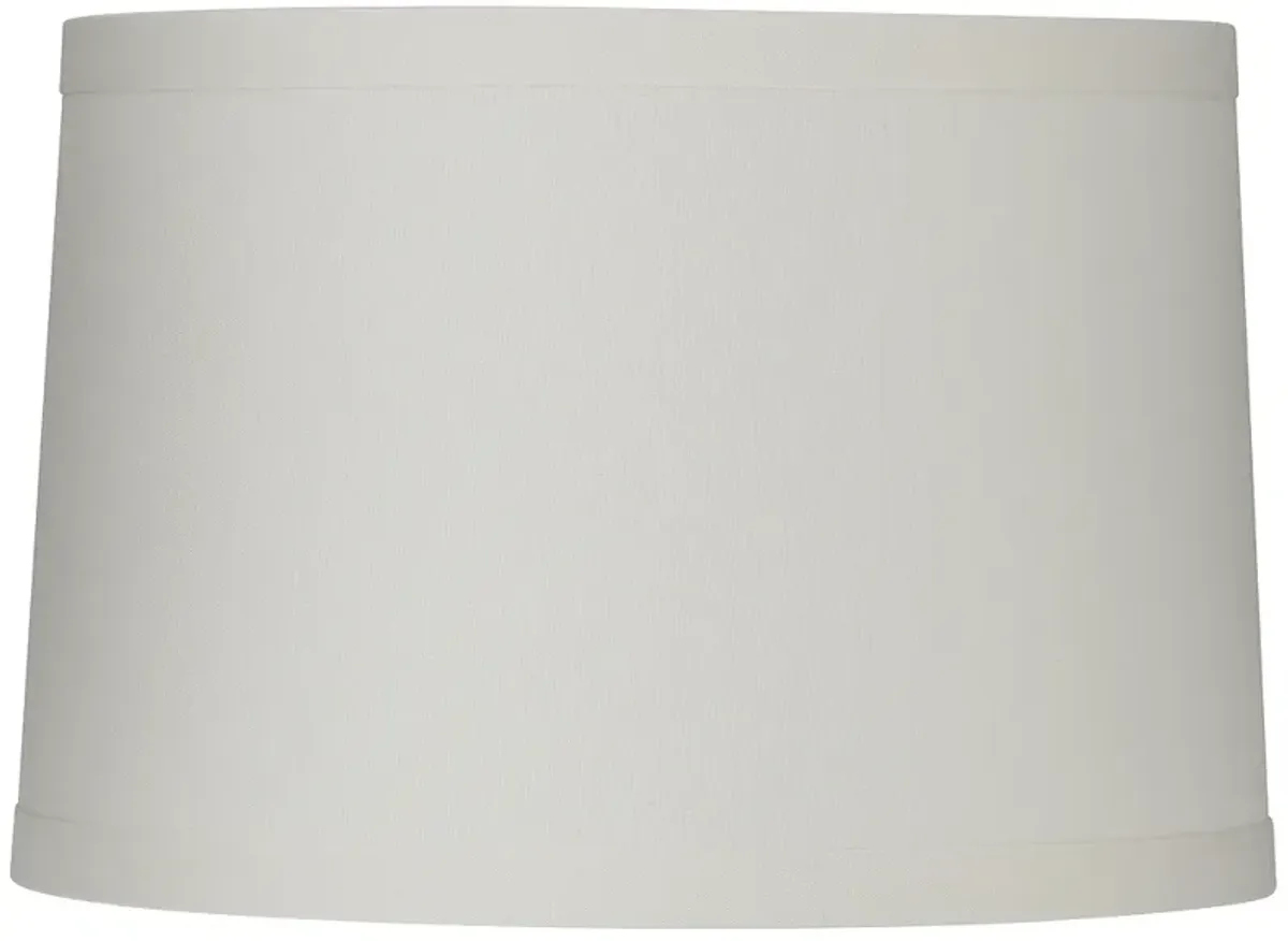 Springcrest Marlee Off-White Linen Drum Lamp Shade 15X16X11 (Spider)