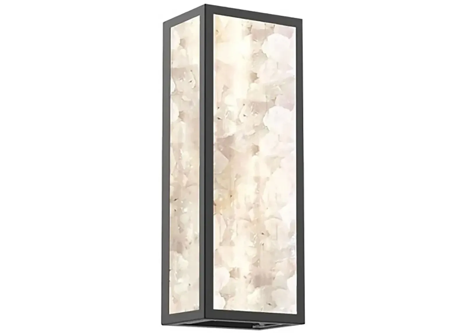 The Great Outdoors Salt Creek 1-Light LED 6.13-in Black Outdoor Wall Sconce