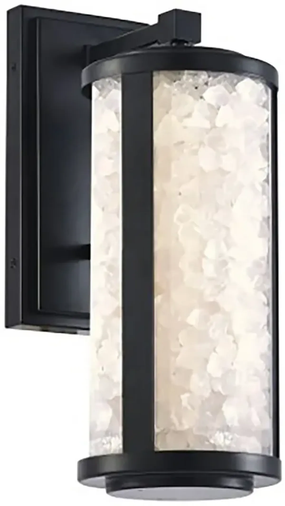 The Great Outdoors Salt Creek 1-Light LED 6-in Black Outdoor Wall Sconce