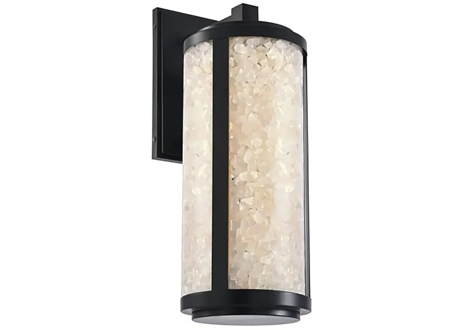 The Great Outdoors Salt Creek 1-Light LED 0-in Black Outdoor Wall Sconce