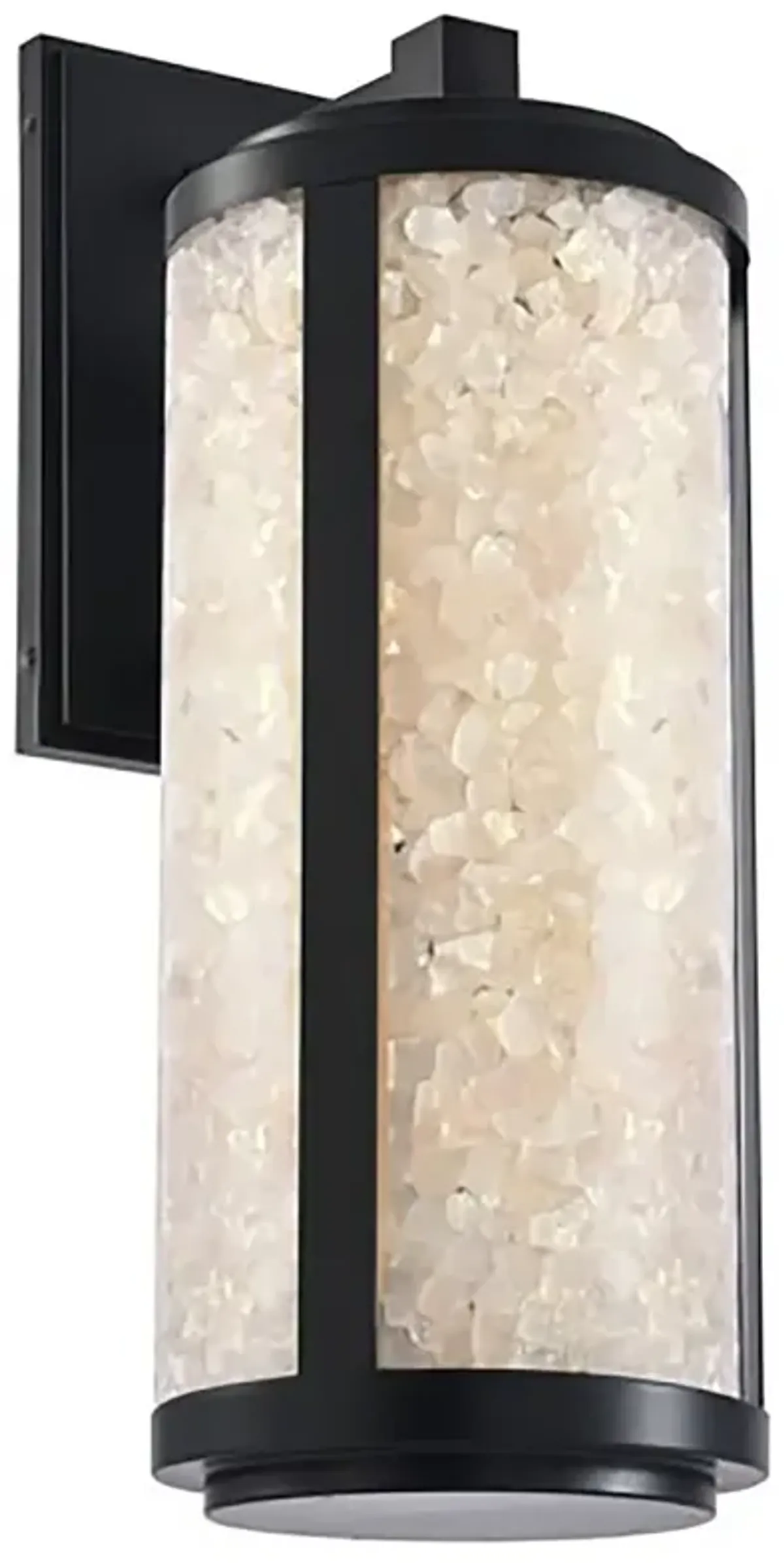 The Great Outdoors Salt Creek 1-Light LED 0-in Black Outdoor Wall Sconce