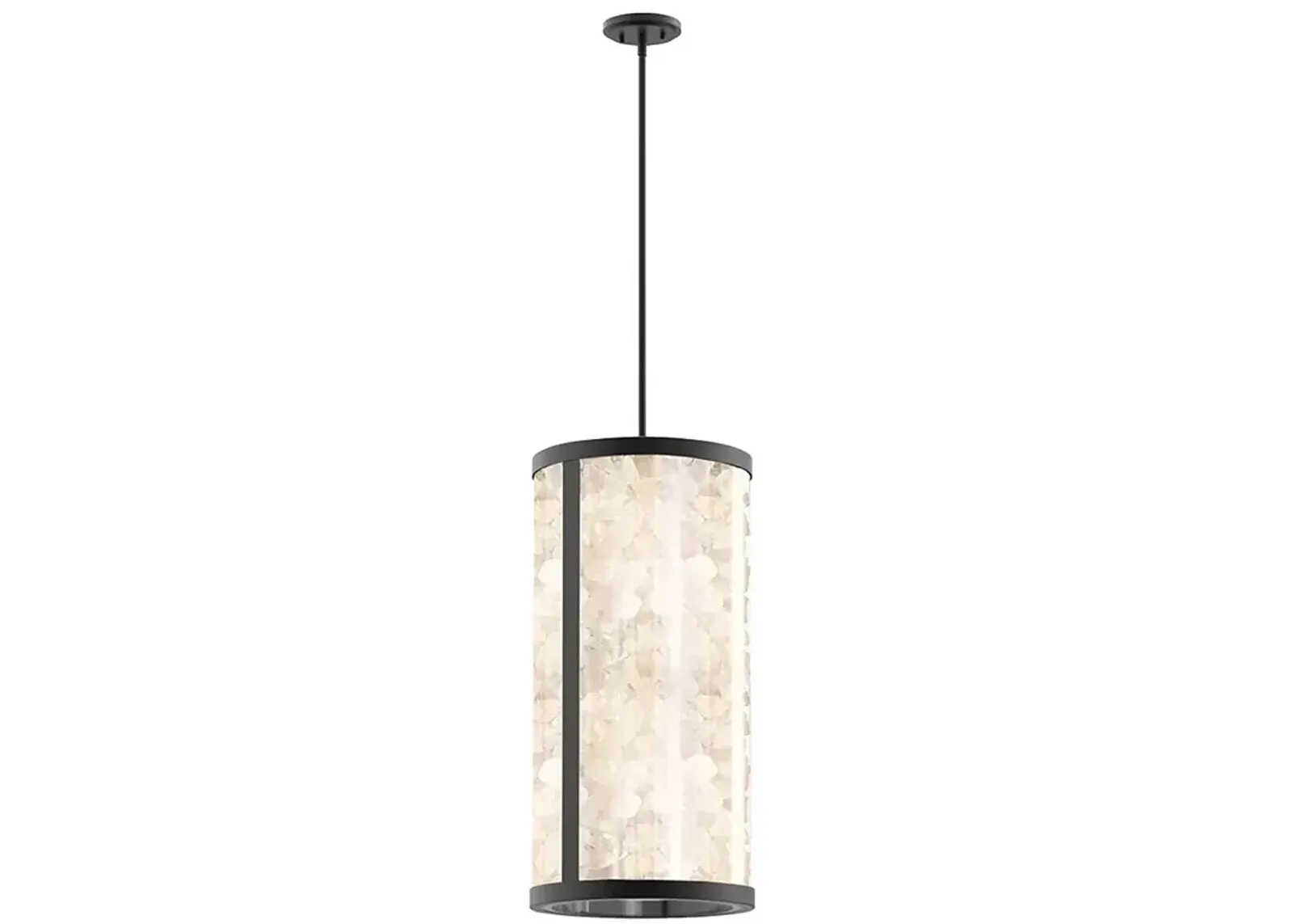 The Great Outdoors Salt Creek 1-Light LED 13.13-in Black Lantern Pendant